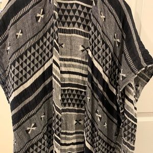 Black Poncho Sweater